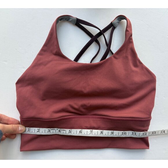 Born Primitive Crossfire Strappy Active Sports Bra Mauve/Red  Size Medium - Picture 9 of 9